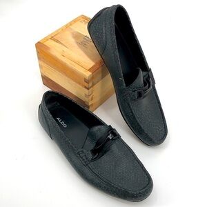 Aldo Omemee Moccasins Loafers Size 12 Geometric Hexagon Design